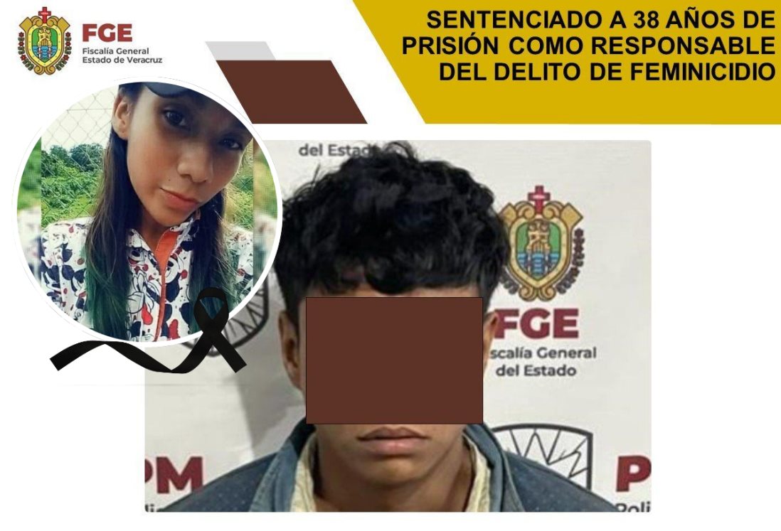 Dan 38 años de cárcel a Julio César por el delito de feminicidio en Veracruz