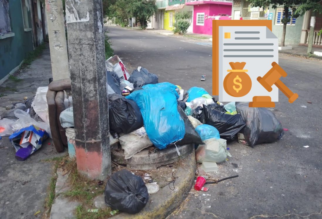 ¿De cuánto es la multa en Veracruz por tirar basura o desperdicios en la calle?