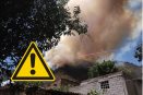 Brigadas combaten voraz incendio forestal en Aquila; clima complica labores (+VIDEO)