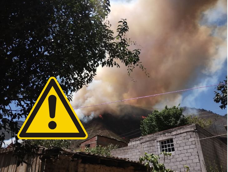 Brigadas combaten voraz incendio forestal en Aquila; clima complica labores (+VIDEO)