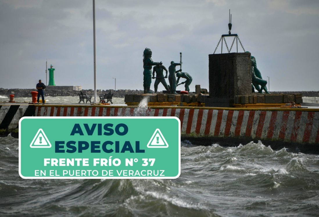 Norte en Veracruz: estos días durarán las fuertes rachas de 90 km/h