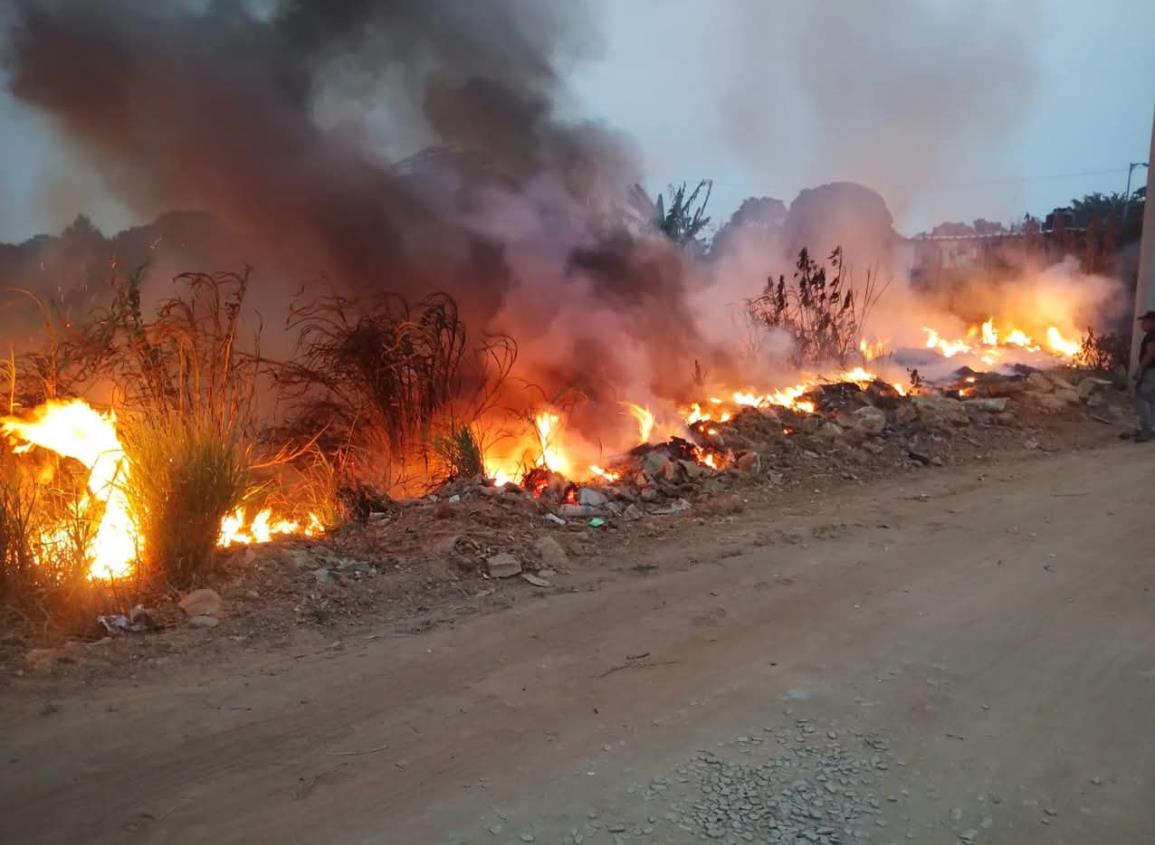Protección Civil municipal exhorta a campesinos a evitar la quema de acahuales en Pajapan