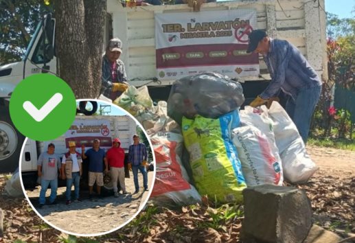 Concluye el Larvatón 2025 en Misantla; recolectaron más de mil llantas y toneladas de cacharros
