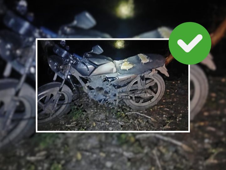 Localizan motocicleta en Misantla; estaba abandonada en un paraje