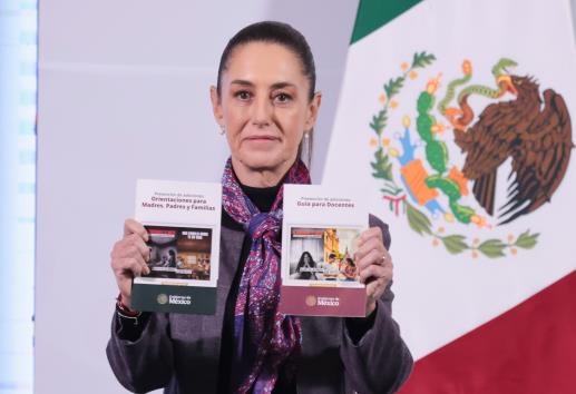 Sorprende a Sheinbaum difusión de su campaña contra fentanilo en red de Donald Trump