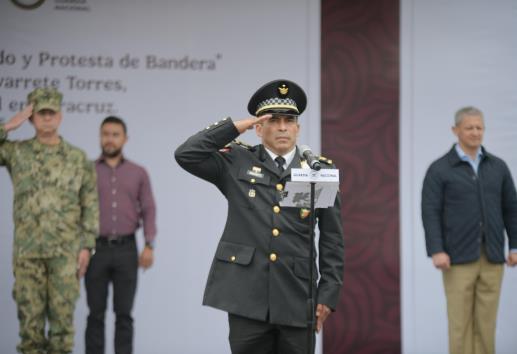 Toma protesta el General Iván Navarrete Torres como nuevo Coordinador de la Guardia Nacional en Veracruz