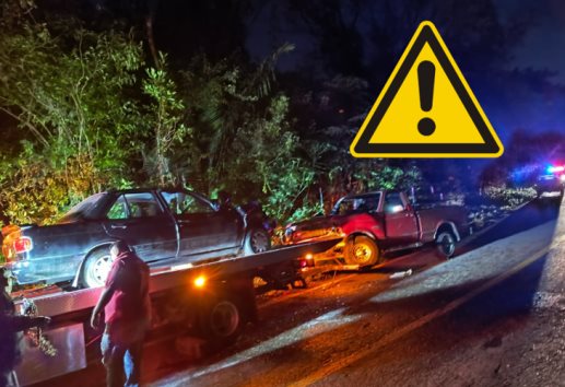 Accidente en la carretera Misantla-Martínez, deja dos lesionados