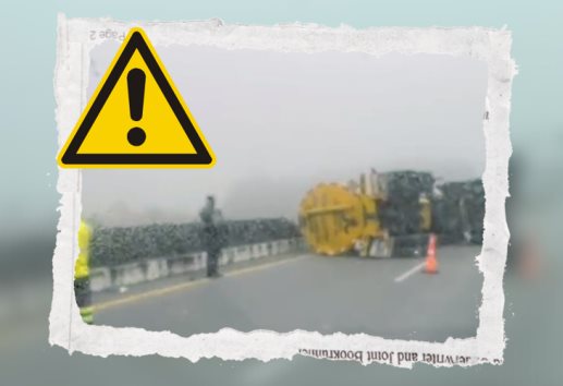Caos: Se desprende y vuelca remolque cisterna en la autopista Xalapa-Perote