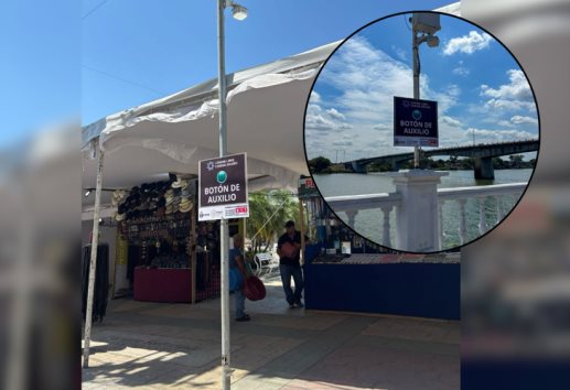 Refuerzan seguridad en Tuxpan con botones de auxilio en espacios públicos