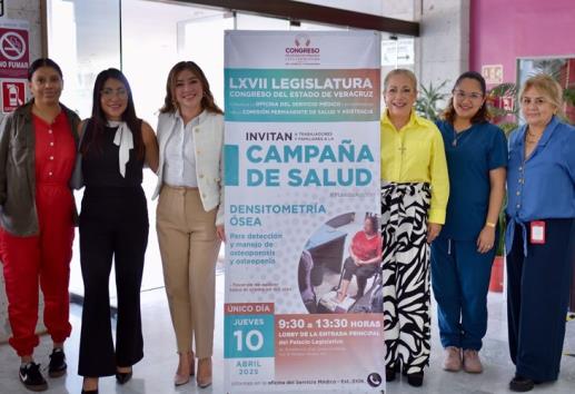 En Congreso de Veracruz, realizan jornada de densitometría ósea