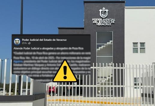 PJEV revira a abogados de Poza Rica; niega carencias en nueva Ciudad Judicial