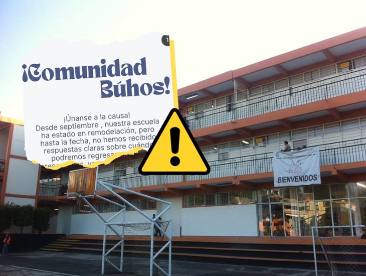 Secundaria Técnica 3 en Xalapa tiene clases virtuales desde diciembre; constructora habría abandonado obras