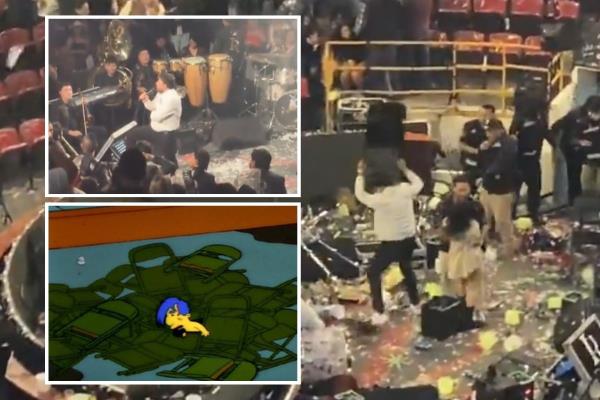 Todo por un narcocorrido; destrozan palenque en Texcoco durante show de Luis R. Conriquez (+VIDEO)
