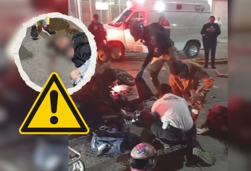Al borde de la muerte, joven pareja de motociclistas tras ser embestidos en Xalapa