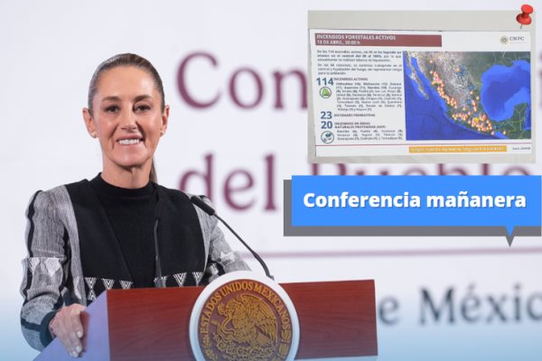 Lo mejor de la conferencia mañanera de Claudia Sheinbaum hoy 14 de abril 