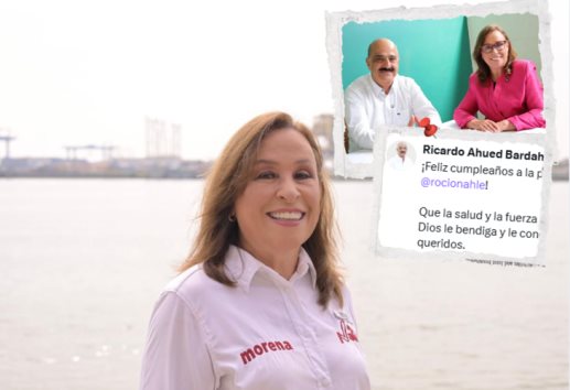 Ricardo Ahued felicita a la gobernadora de Veracruz, Rocío Nahle, por su cumpleaños