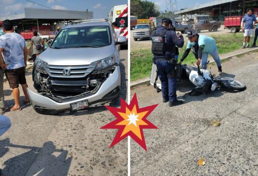 Un motociclista herido, saldo de choque en Martínez de la Torre