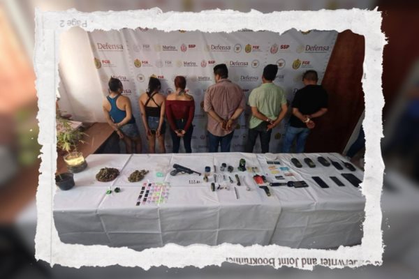 Detienen a seis personas en cateos realizados en Tuxpan; aseguran droga y armas