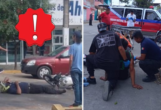 Accidentado día en Xalapa: dos motociclistas lesionados por choques en distintos puntos