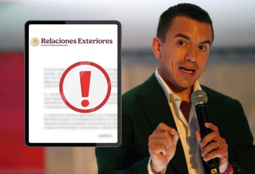 Rechaza SRE que ´sicarios mexicanos´ busquen atentar contra Daniel Noboa