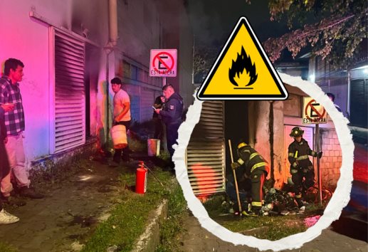Fuego repentino arrasa con bodega en la colonia Rafael Lucio de Xalapa