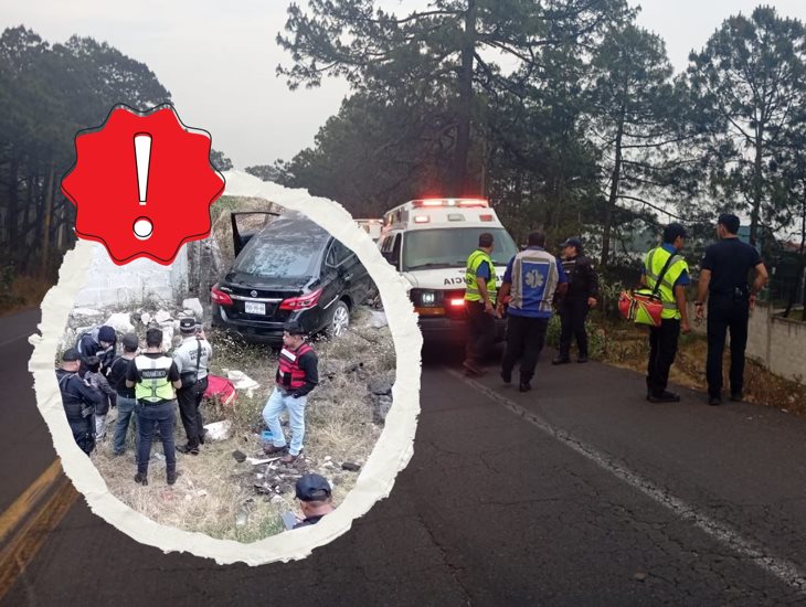 Ebrio agente de la Guardia Nacional se accidenta junto a su hijo menor en Las Vigas
