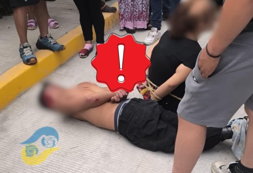 Casi son linchados en Coscomatepec, acusados de robar una cuatrimoto
