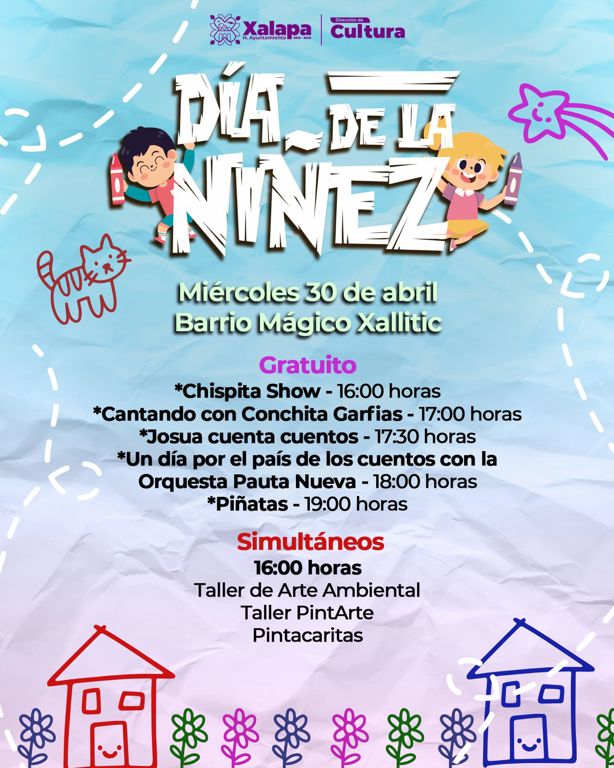 Celebra el Día del Niño en el Barrio del Xallitic en Xalapa; checa actividades 