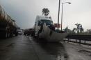 Se dieron un ´besito´; chocan tráileres en la autopista Puebla-Veracruz