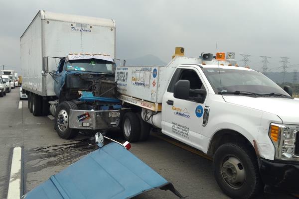 Se registra carambola en la autopista Orizaba-Córdoba