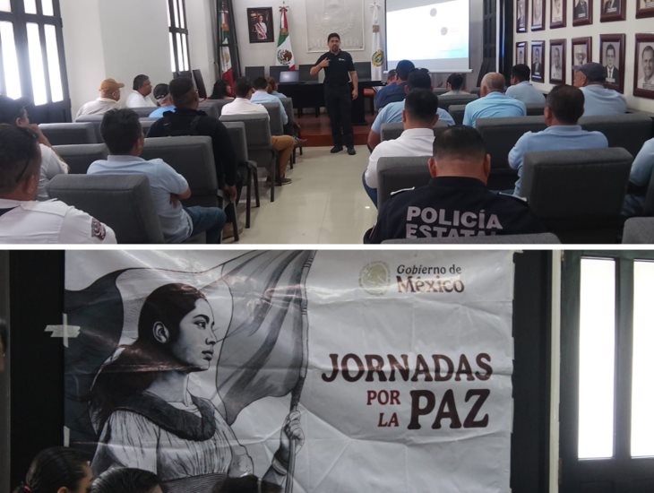 Taxistas reciben conferencia para prevenir engaños telefónicos y extorsiones en Misantla 