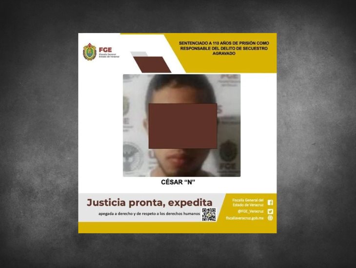 Hombre es sentenciado en Córdoba a 110 años de prision; por secuestro y homicidio 