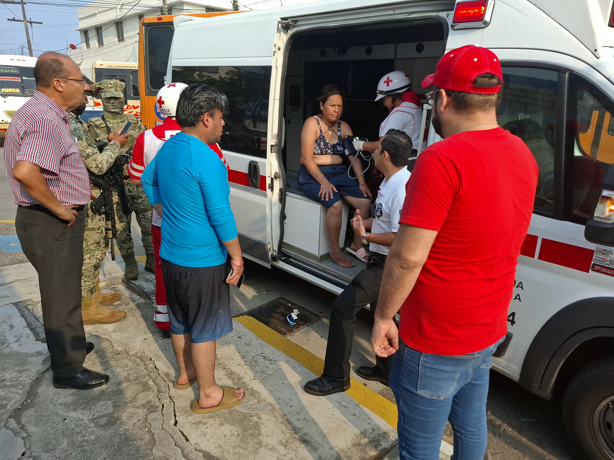 Camión de ruta Mixtequilla atropella a padre e hija en el Centro de Veracruz