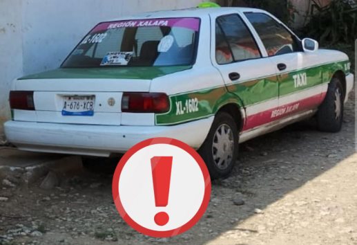 ¡Desapareció! se roban taxi en Xalapa; estaba estacionado afuera de un vivienda