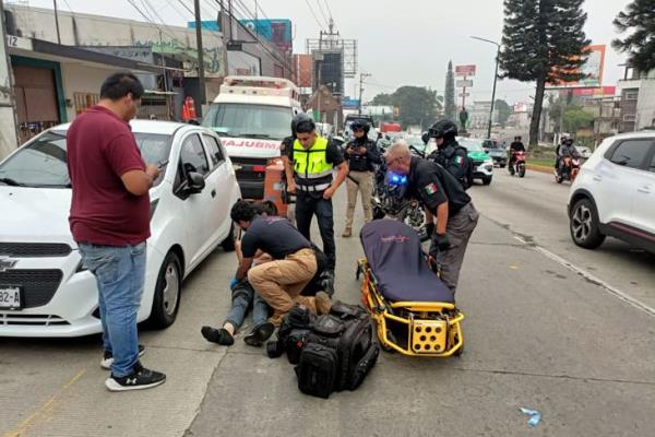 Atropellan a un hombre en plena avenida Lázaro Cárdenas de Xalapa