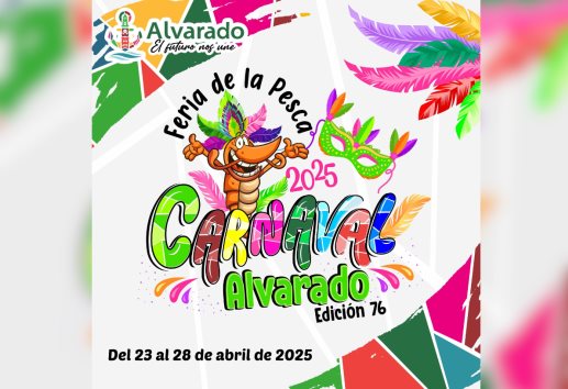 Confirman cartelera artística para Carnaval de Alvarado 2025