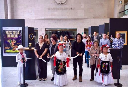 Inauguran en el Congreso de Veracruz la exposición Ecos de la Infancia