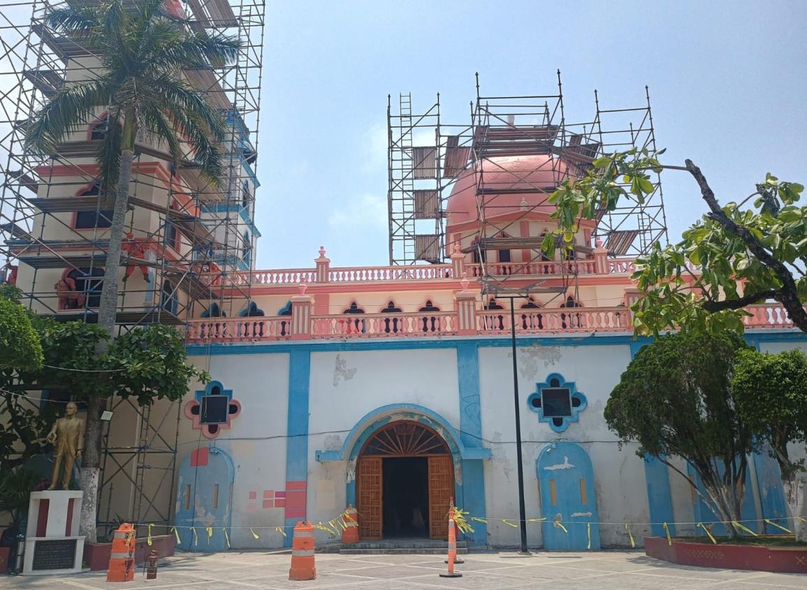 Tras remodelación en parroquia de Nanchital piden ya no autorizar permisos para la quema de pirotecnia