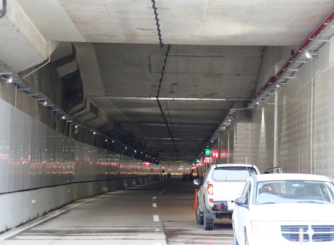 Túnel Sumergido: daños en losas generan alarma, conductores urgen mantenimiento