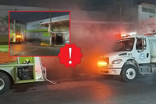 Se registra incendio en supermercado de Martínez de la Torre 
