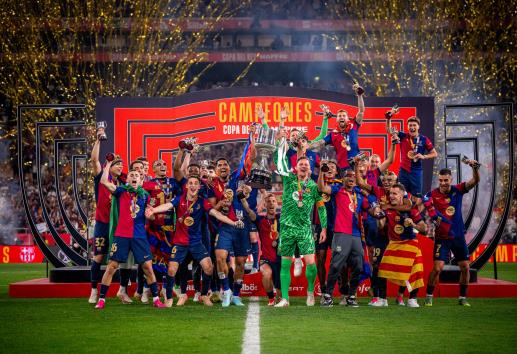 Juego de volteretas; Barcelona se lleva la Copa del Rey frente al Real Madrid