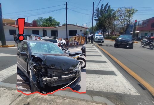 Se registra encontronazo en Orizaba; hay dos lesionados