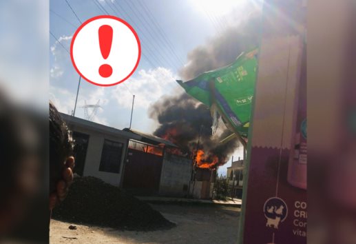 Incendio devasta una vivienda en la colonia Aviación de Xalapa