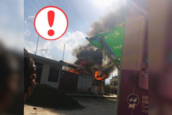 Incendio devasta una vivienda en la colonia Aviación de Xalapa