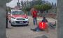 Chocan motocicleta y taxi en bulevar de Misantla; hay 2 heridos