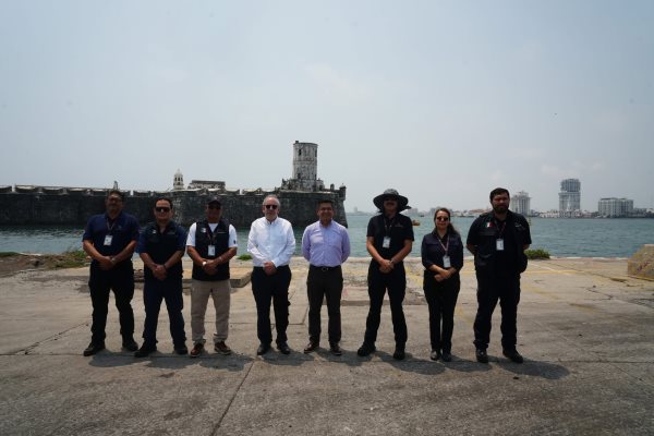 Autoridades inspeccionan la Nueva Aduana Marítima de Veracruz