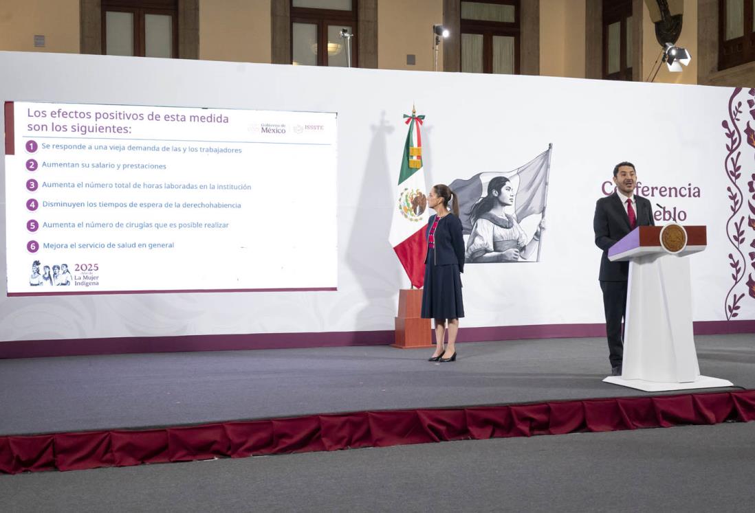 Habrá inversión millonaria para beneficio de personal del ISSSTE por ampliación de horarios