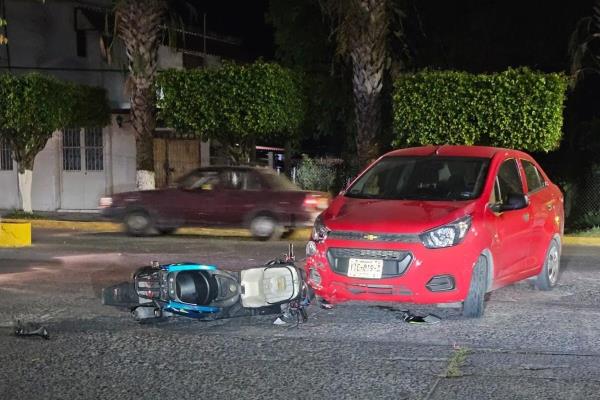 Accidente en el bulevar Manuel Ávila Camacho deja un lesionado en Misantla