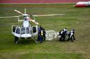 En helicópteros, trasladan a policías heridos por balacera en Tlapacoyan (+VIDEO)