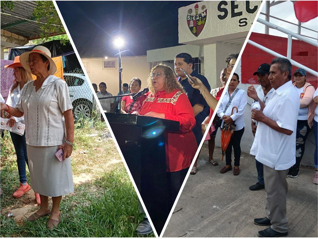 Candidatos a alcaldía de Moloacán comienzan actividades en busca del voto